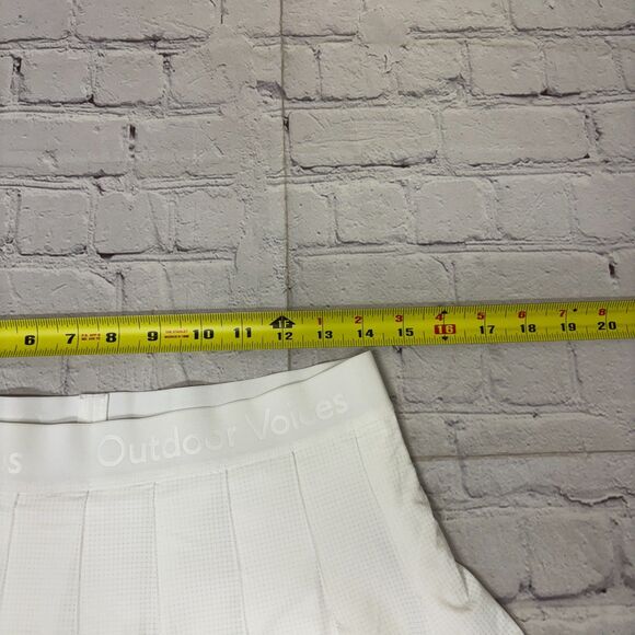 Outdoor Voices Women Golf Tennis Active Skort Skirt Size Large White C026 -16 - Picture 4 of 16